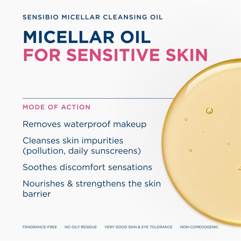 Bioderma Sensibio Micellar Oil Cleanser Makeup Remover for Sensitive Skin 150ml