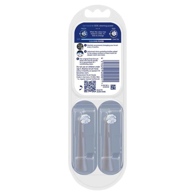 Buy Oral B Power Toothbrush iO Advanced Clean Refills Black 4 Pack ...