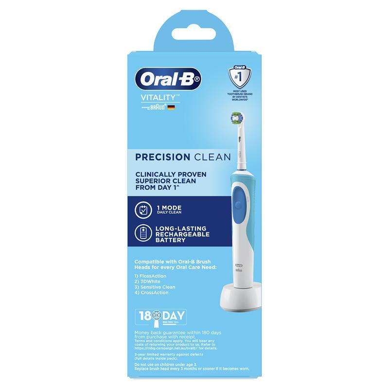 Buy Oral B Power Toothbrush Vitality Precision Clean online at Chemist ...
