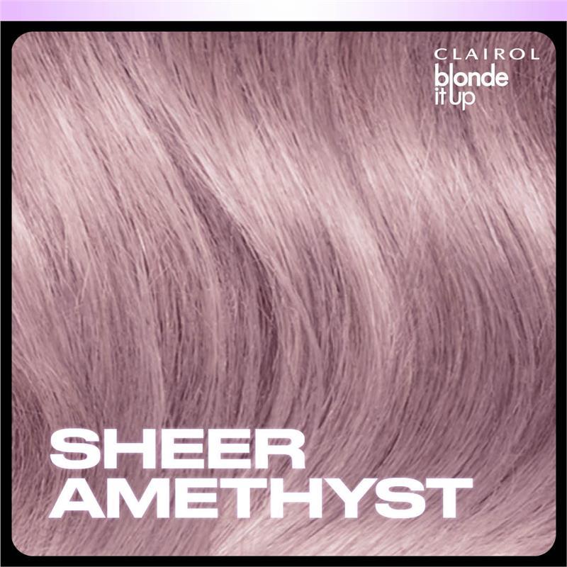 Clairol Blonde It Up Crystal Glow Semi Permanent Toner Sheer Amethyst