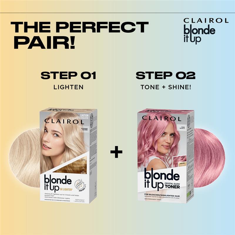 Clairol Blonde It Up Crystal Glow Semi Permanent Toner Sheer Amethyst