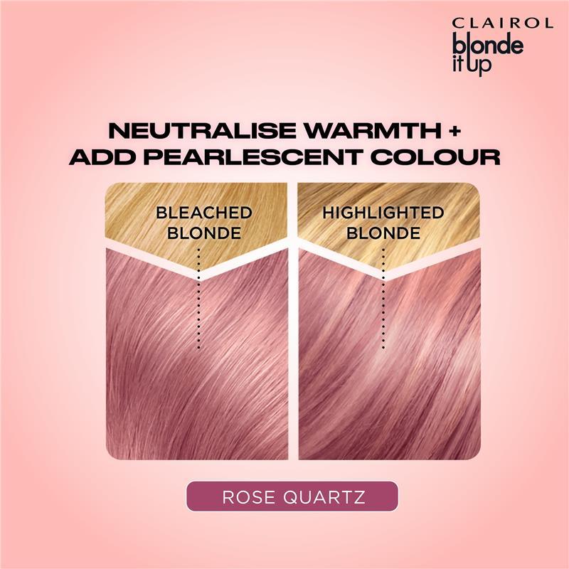 Clairol Blonde It Up Crystal Glow Semi Permanent Toner Rose Quartz
