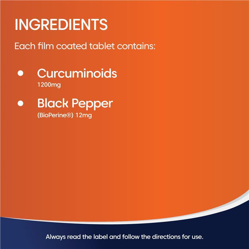 Bioglan Curcumin Double Strength 1200mg 70 Tablets