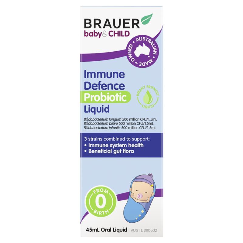 Brauer Immune Defence Probiotic Liquid For Infants 45ml