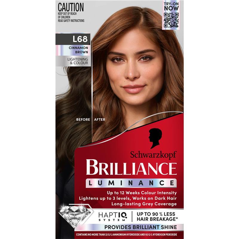 Schwarzkopf Brilliance L68 Cinnamon Brown