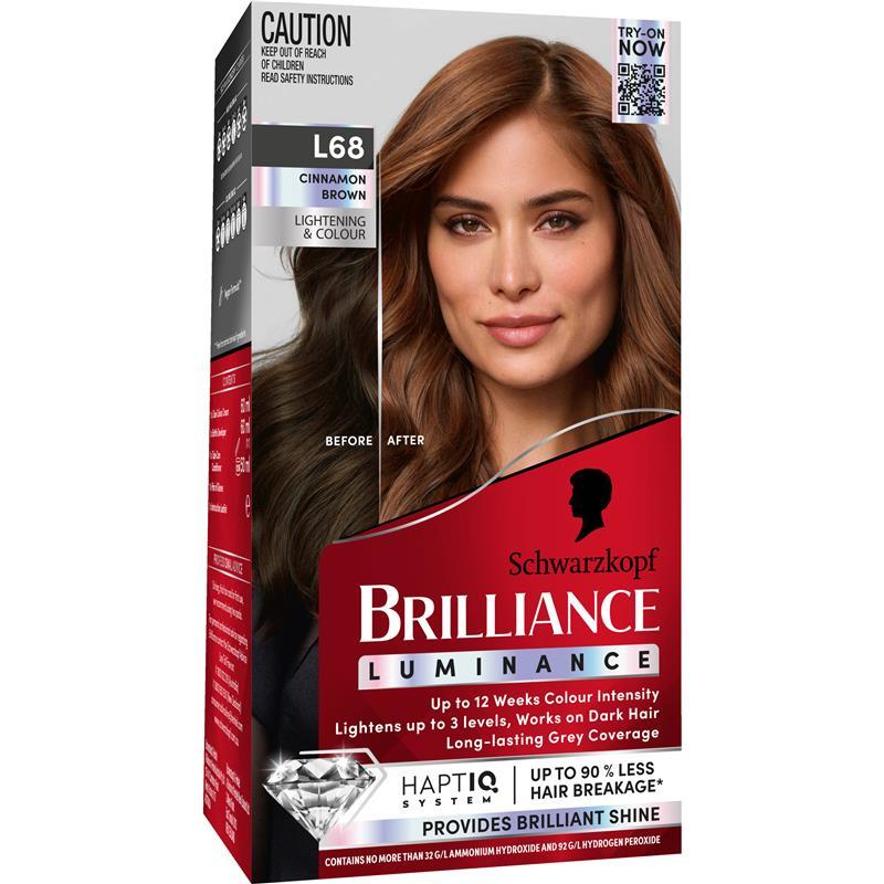 Schwarzkopf Brilliance L68 Cinnamon Brown
