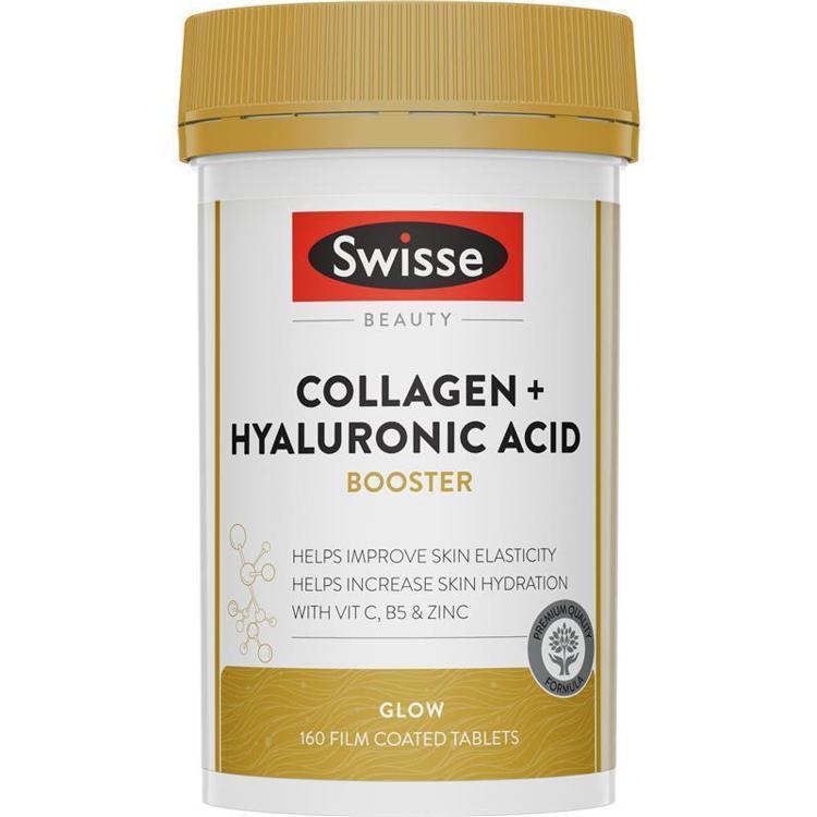 Beauty Collagen + Hyaluronic Acid Booster Supports Glowing Skin 80 Tablets
