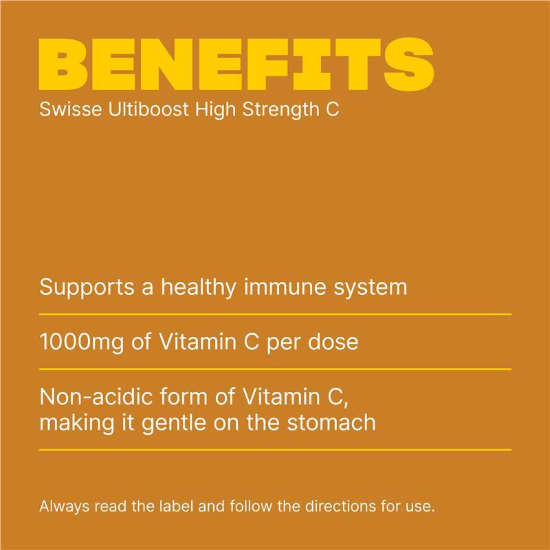Swisse High Strength Vitamin C 1000mg 250 Tablets Exclusive Size
