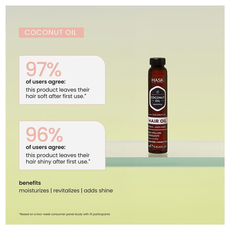 Hask Coconut Oil Nourishing Hair Oil Vial 18ml