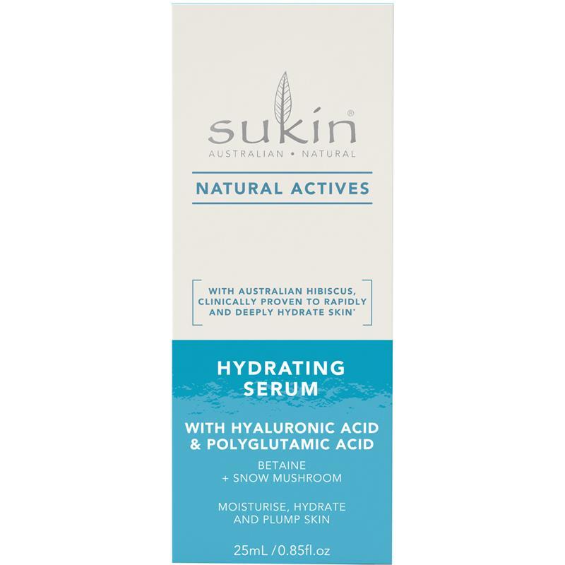 Sukin Natural Actives Hydrating Serum with Hyaluronic Acid 25ml