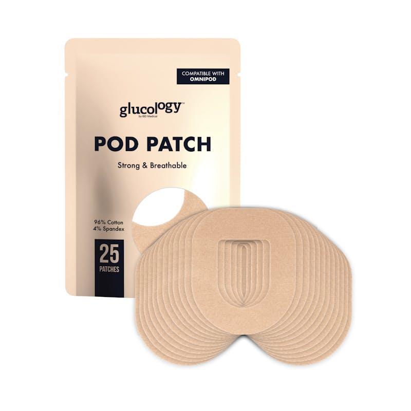 Glucology 25 Pack CGM Patches for Omnipod Beige