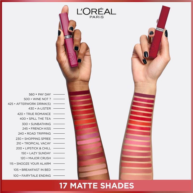 L'Oreal Paris Le Matte Resistance 300 Sun Bathing Liquid Lipstick