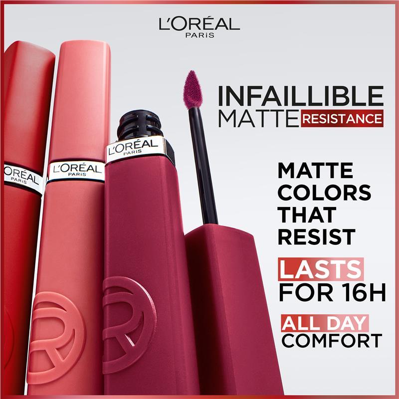 L'Oreal Paris Le Matte Resistance 300 Sun Bathing Liquid Lipstick