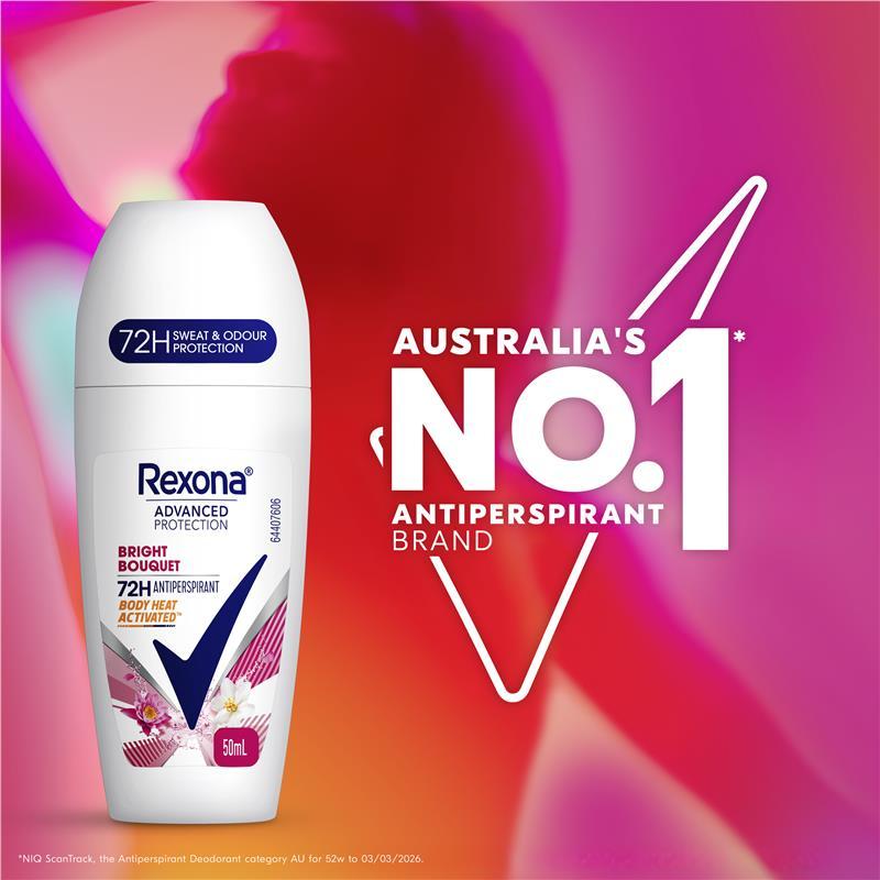 Rexona Women Advanced Antiperspirant Roll On Bright Bouquet 50ml
