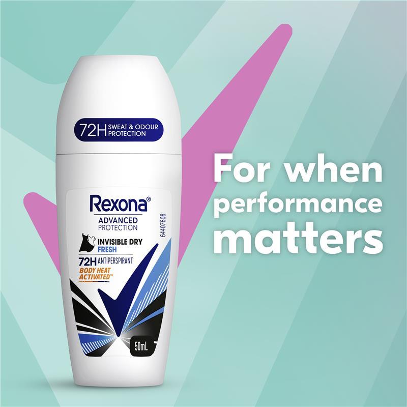 Rexona Women Advanced Antiperspirant Roll On Invisible Dry Fresh 50ml