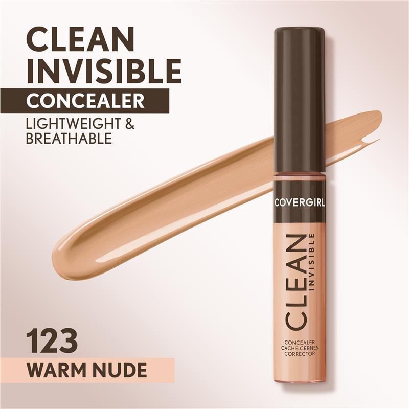 Covergirl Clean Invisible Concealer 123 Warm Nude 7ml