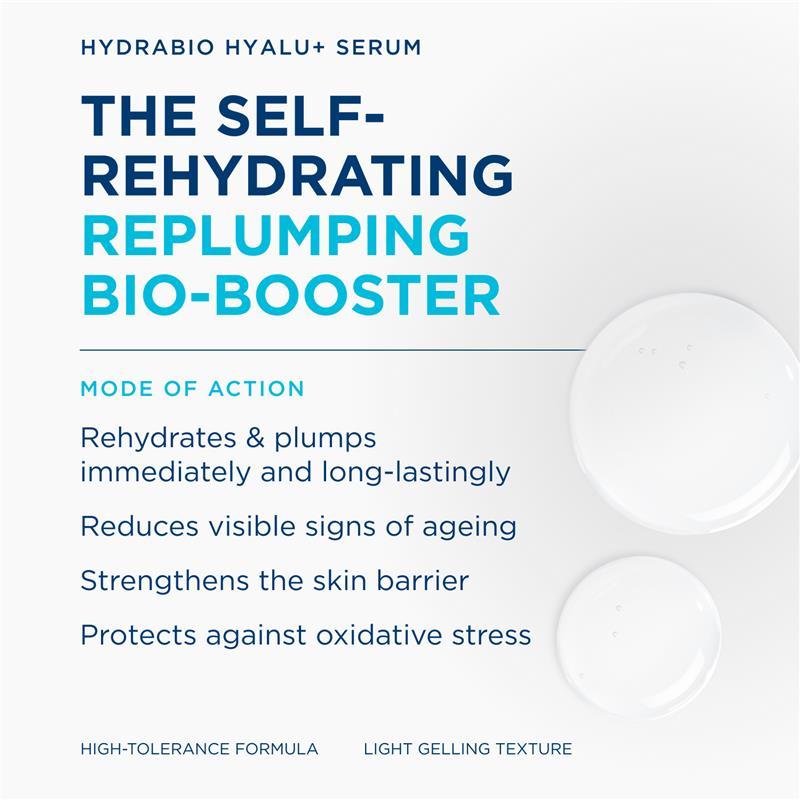 Bioderma Hydrabio Hyalu + Hydrating Plumping Serum with Hyaluronic Acid and Niacinamide 30ml