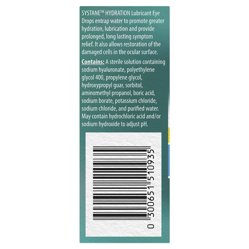 Systane Hydration Multi Dose Preservative Free Lubricant Eye Drops 10ml