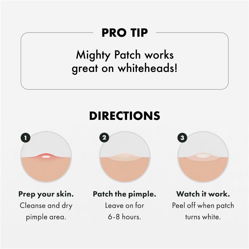 Hero Mighty Patch Invisible+ Hydrocolloid Pimple Patches 24 pack