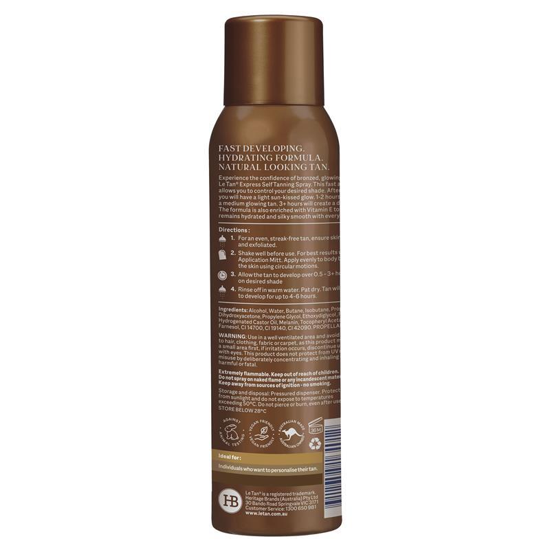 Le Tan Classic Express Self Tanning Spray - 100g