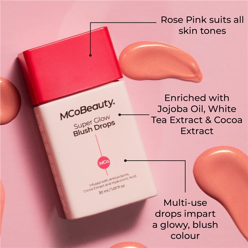 MCoBeauty Super Glow Blush Drops Rose Pink