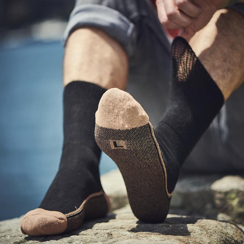 Glucology Copper Based Loose Top Classic Socks 2 Pairs Black Medium