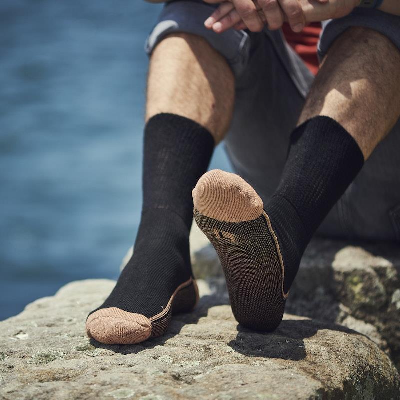Glucology Copper Based Loose Top Classic Socks 2 Pairs Black Medium