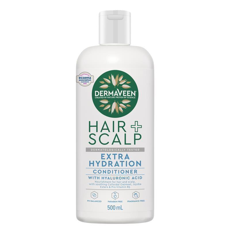 DermaVeen Hair + Scalp Extra Hydration Conditioner 500ml