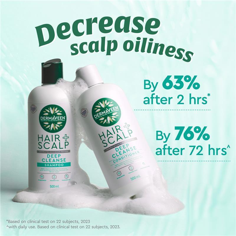 DermaVeen Hair + Scalp Deep Cleanse  Conditioner 500ml