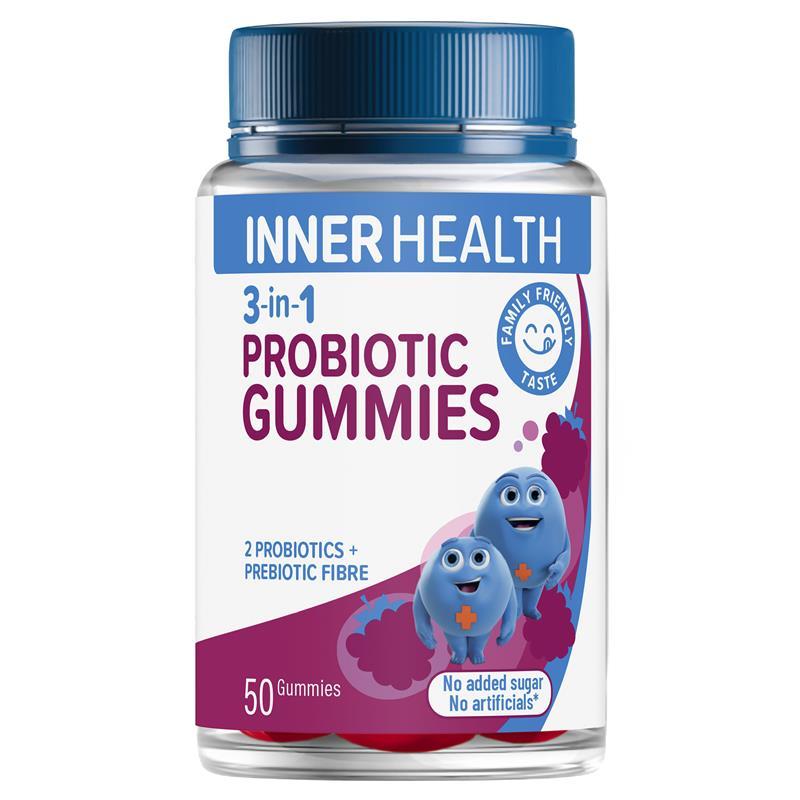 Buy Inner Health 3 in 1 Probiotic Gummies 50 Pack online at Chemist ...