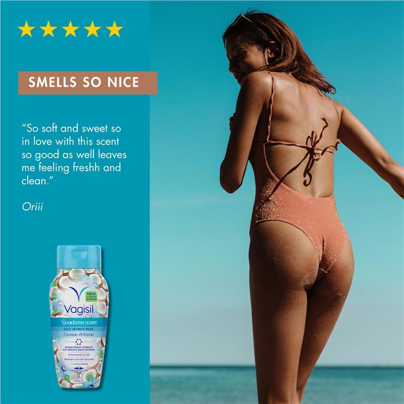 Vagisil Intimate Wash Coconut Hibiscus 240ml