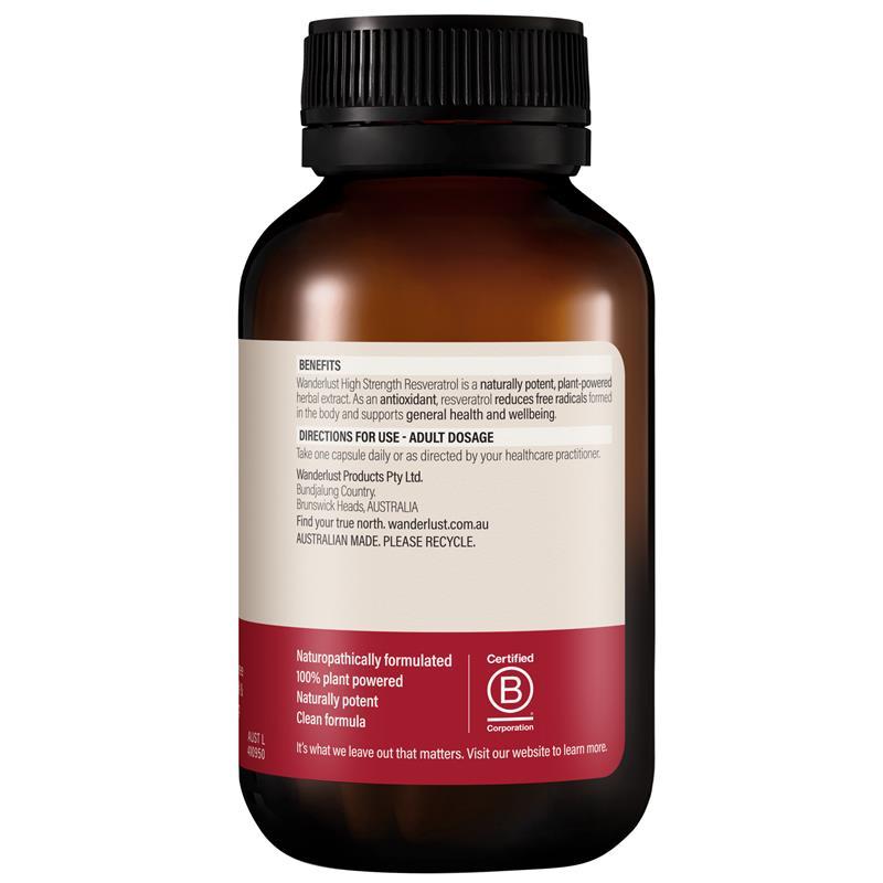 Wanderlust Resveratrol 60 Capsules