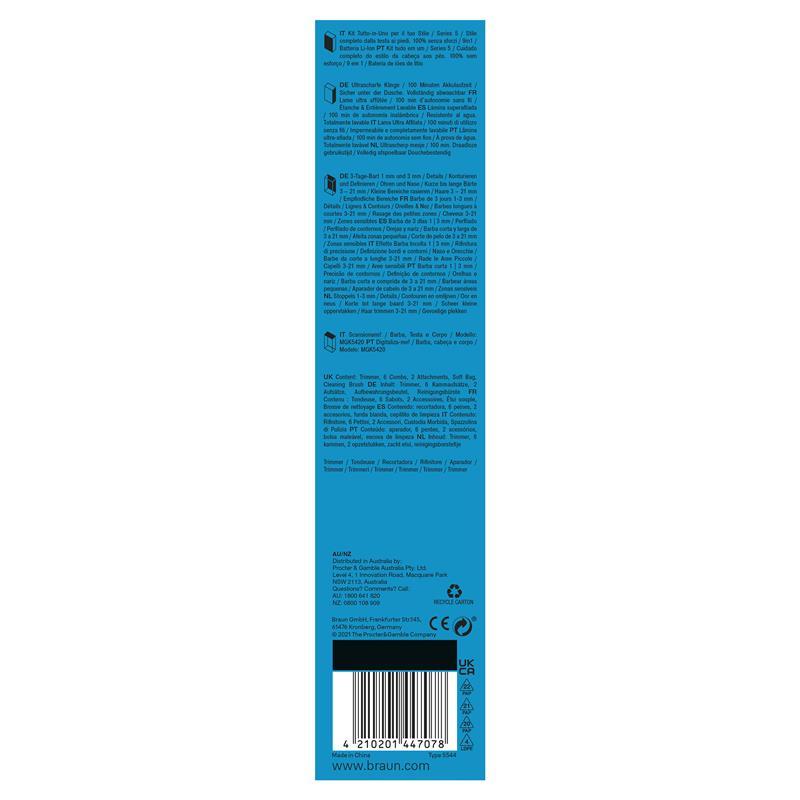 Braun Series 5 All In One Style Kit MGK5420