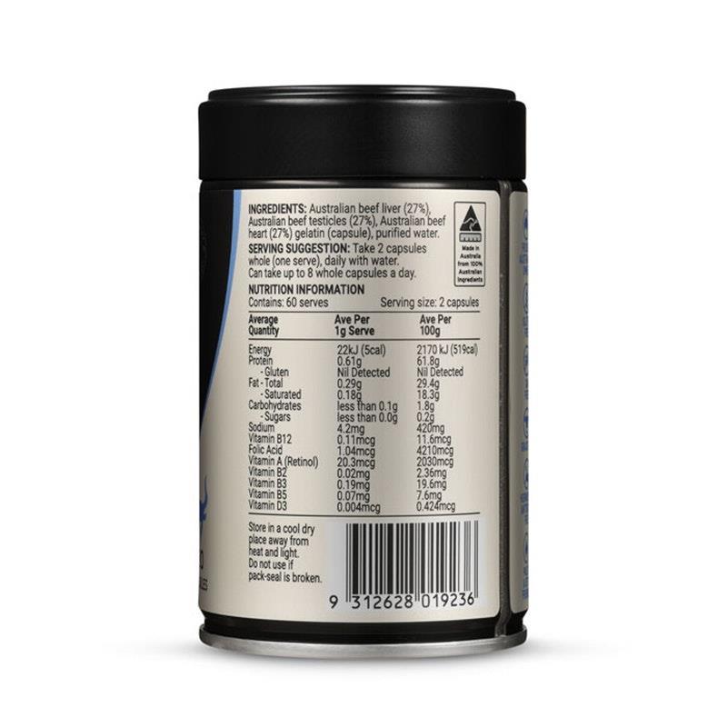 Melrose Origins Men's Optimal Grass Fed Organs 120Capsules