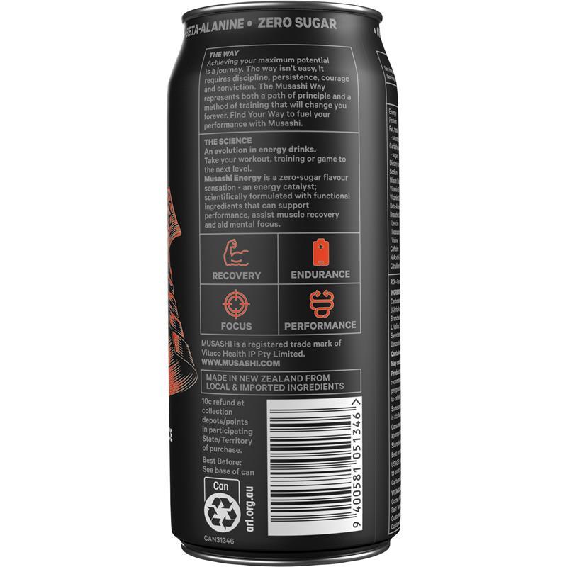 Musashi Energy Fruit Crush 500ml