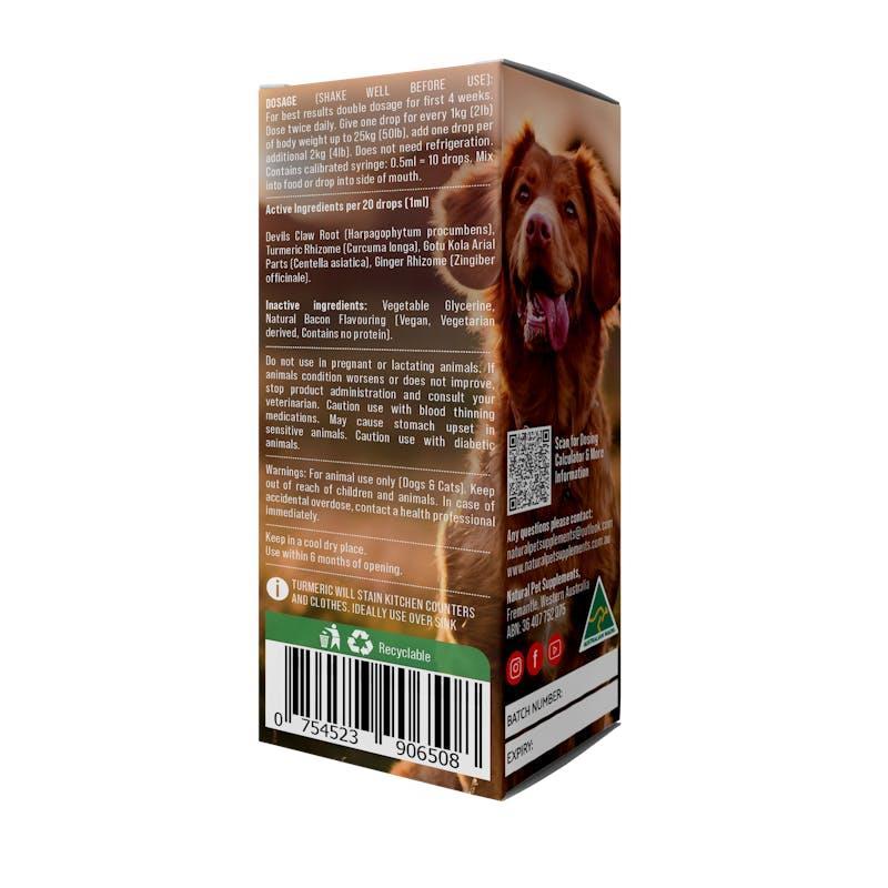 Natural Pet Supplements Joint Support Herbal Tincture for Dogs and Cats 100ml