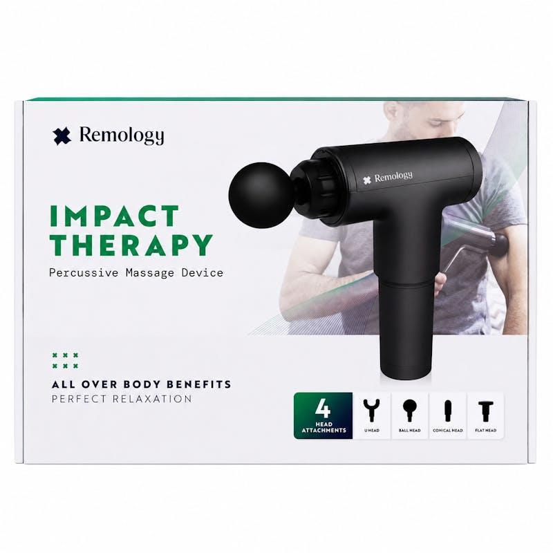Remology Impact Therapy Percussive Massager includes 4 Heads 1pc