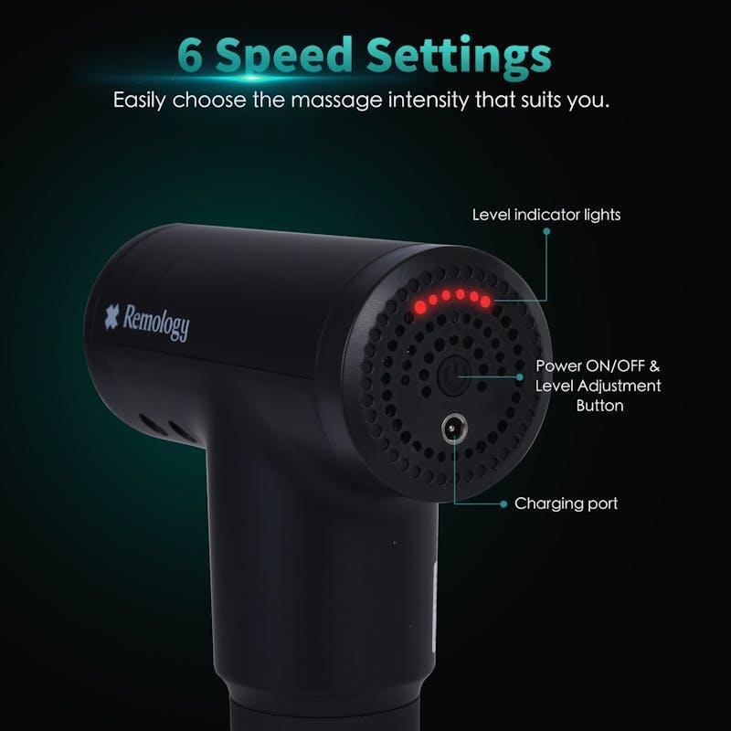 Remology Impact Therapy Percussive Massager includes 4 Heads 1pc