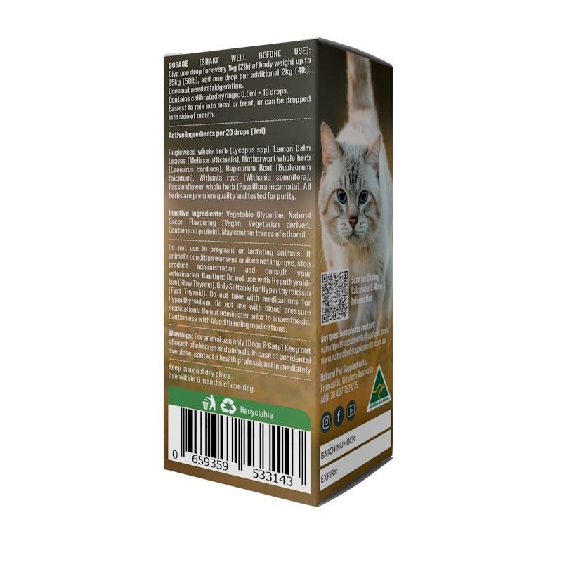 Natural Pet Supplements Hyperthyroid Support Herbal Tincture for Cats 100ml