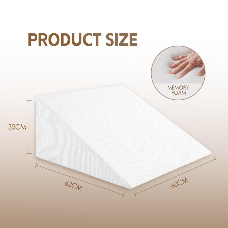 Clevinger Memory Foam Bed Wedge Back Support Pillow 1pc