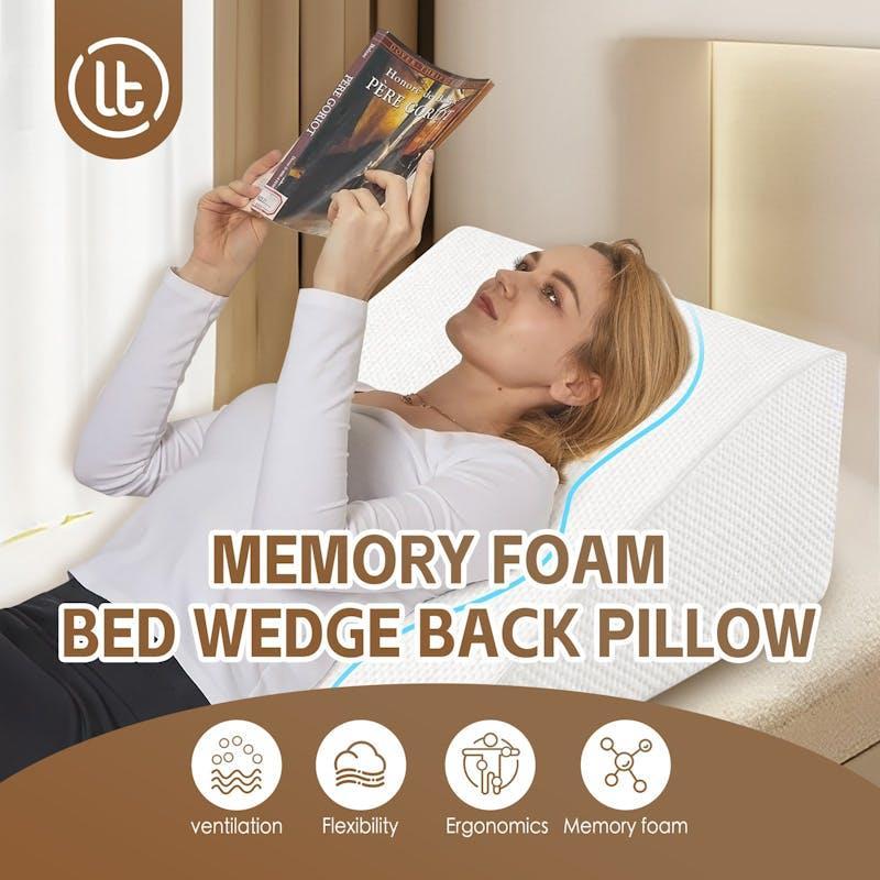 Clevinger Memory Foam Bed Wedge Back Support Pillow 1pc