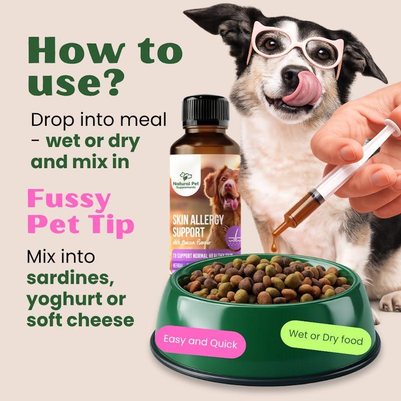 Natural Pet Supplements Skin Allergy Kit for Dogs and Cats Bundle