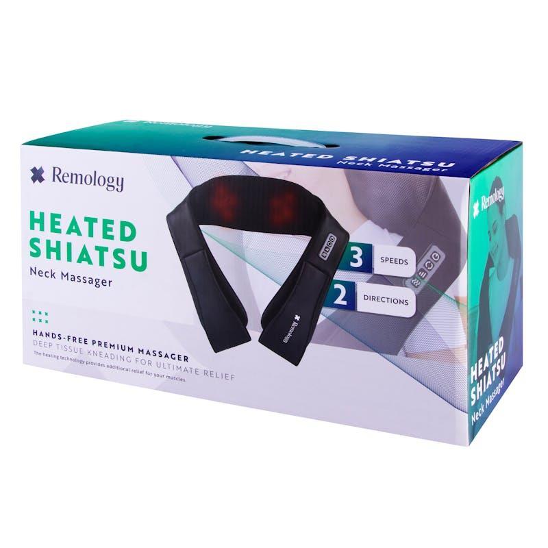 Remology 4D Vibration Massage Cushion with Heat Function Neck Back Shoulder Massager 1pc