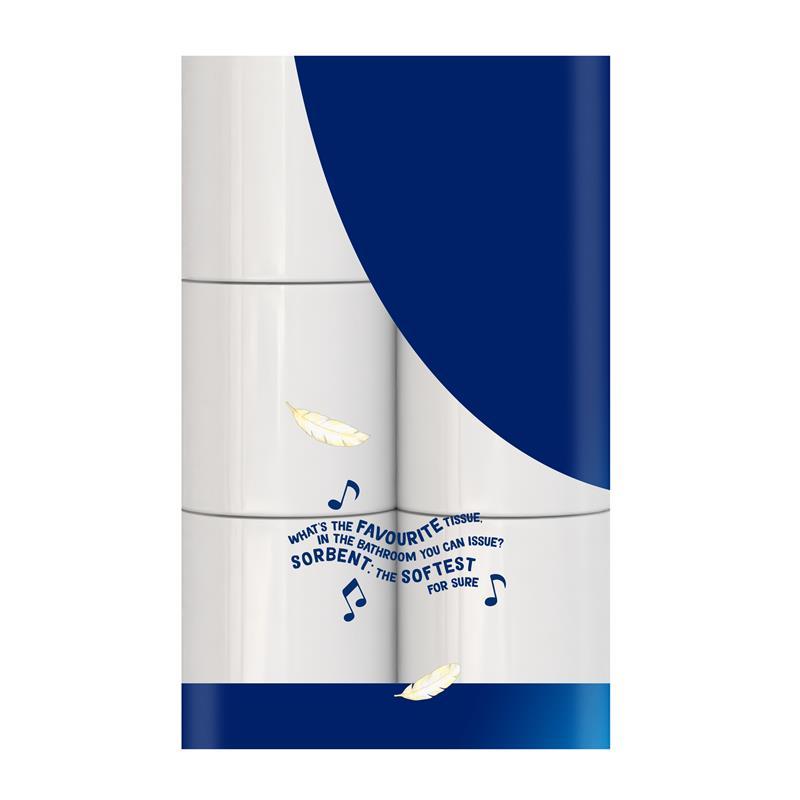 Sorbent Toilet Tissue Silky White 3PLY 24 Pack