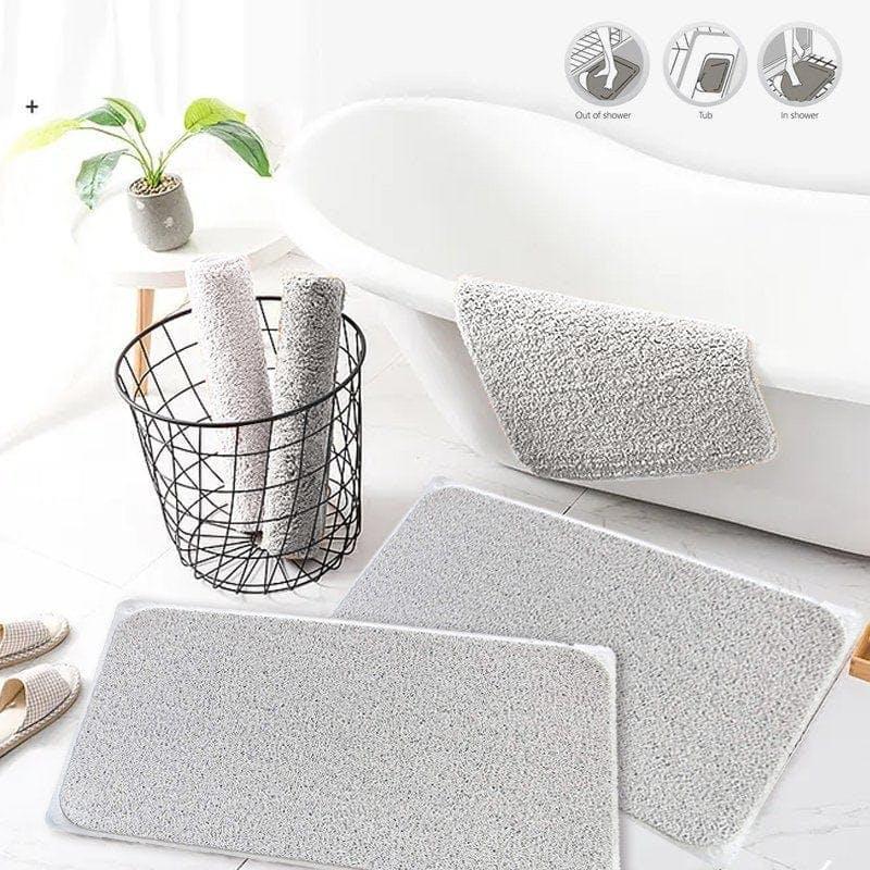 Living Today Non Slip Loofah Shower Mat with Suction Cups Large Bath Mat 1pc