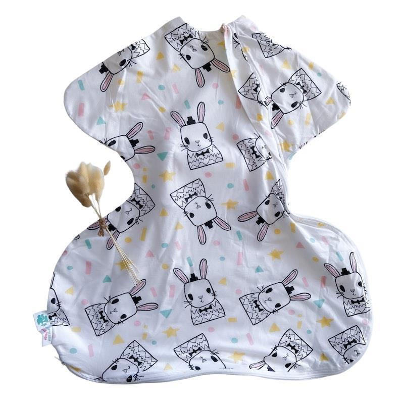 Baby Loves Sleep Sleepy Hugs Extra-Wide Sack (Hip Dysplasia) - Some Bunny Loves You (All Seasons) 3-6M