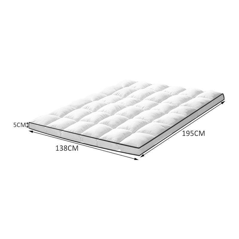 DreamZ Bedding Luxury Pillowtop Mattress Topper Mat Pad Protector Cover Double Size