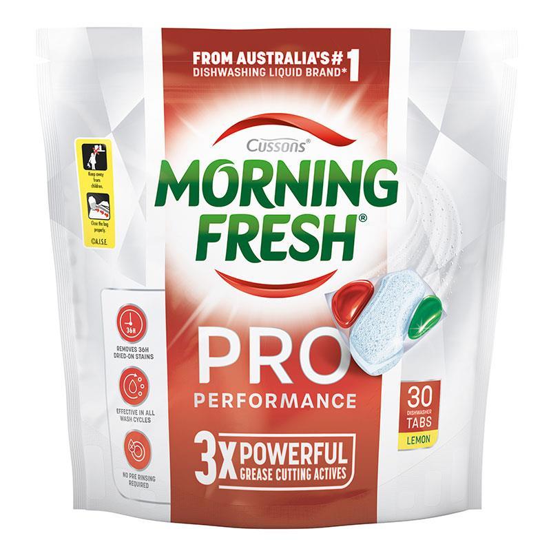 Buy Morning Fresh Pro Performance Dishwasher Tablets Lemon 30 Pack ...