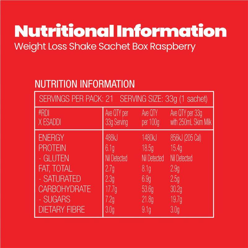 Fatblaster Weight Loss Shake Red Pouch Raspberry 465g