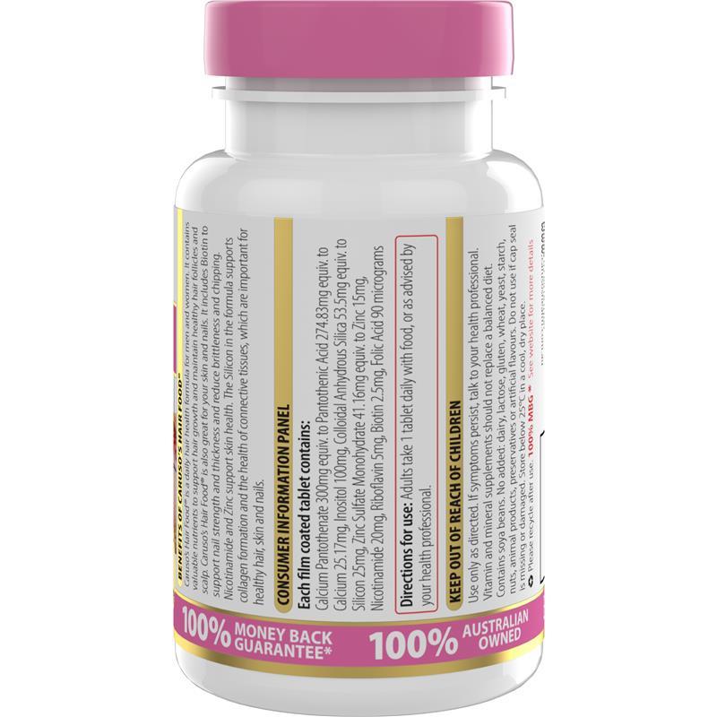 Carusos Hair Food 60 Tablets